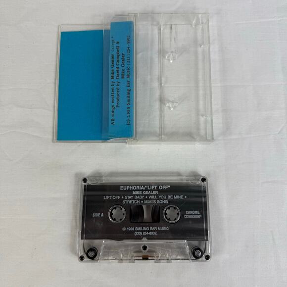 Euphoria Lift Off 1989 Demo Tape Cassette Mike Gealer R&B Soul Jazz - Picture 2 of 3